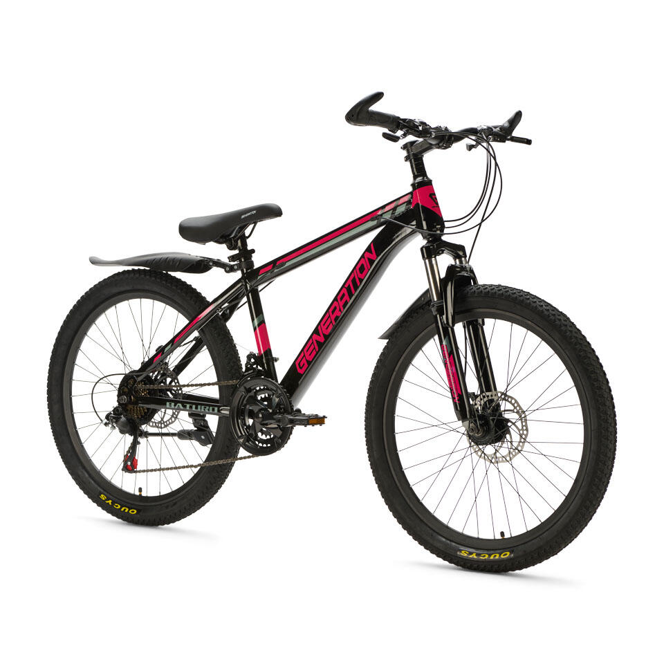 Generation Baturo Bicicleta de Montaña 24 pulgadas – Rosa – Guardabarros 3/5