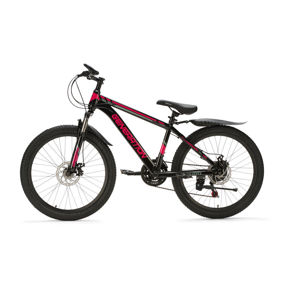 Generation Baturo Bicicleta de Montaña 24 pulgadas – Rosa – Guardabarros 2/5