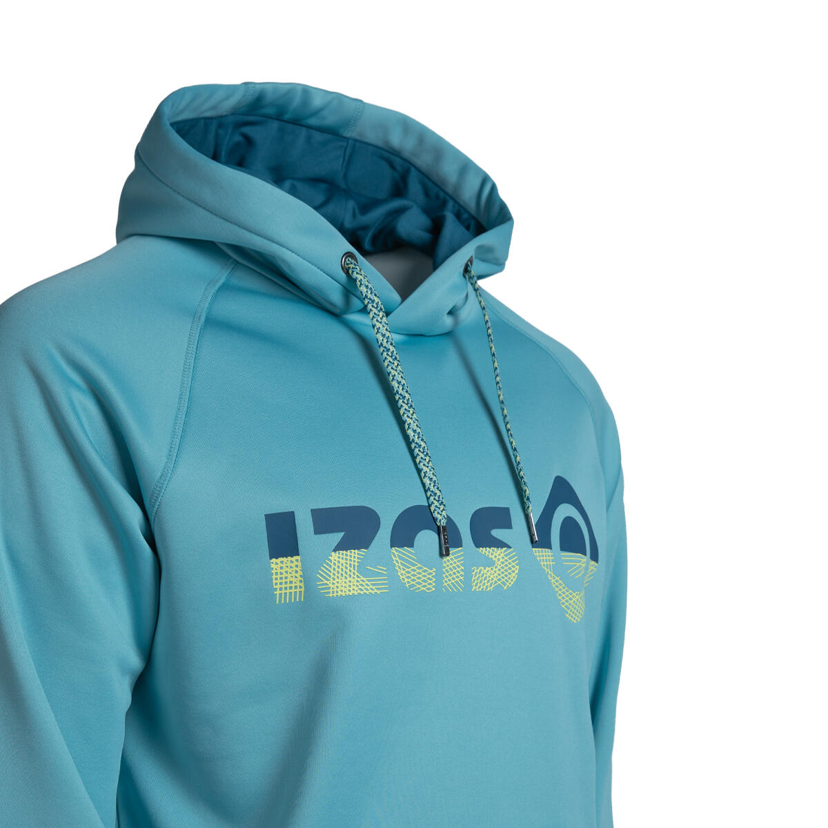 Felpa unisex DUERO V2 con cappuccio, logo e tasca frontale 3/4