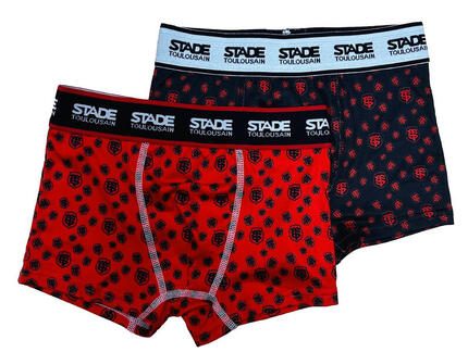 2 x Boxer enfant Toulouse - Collection officielle STADE TOULOUSAIN