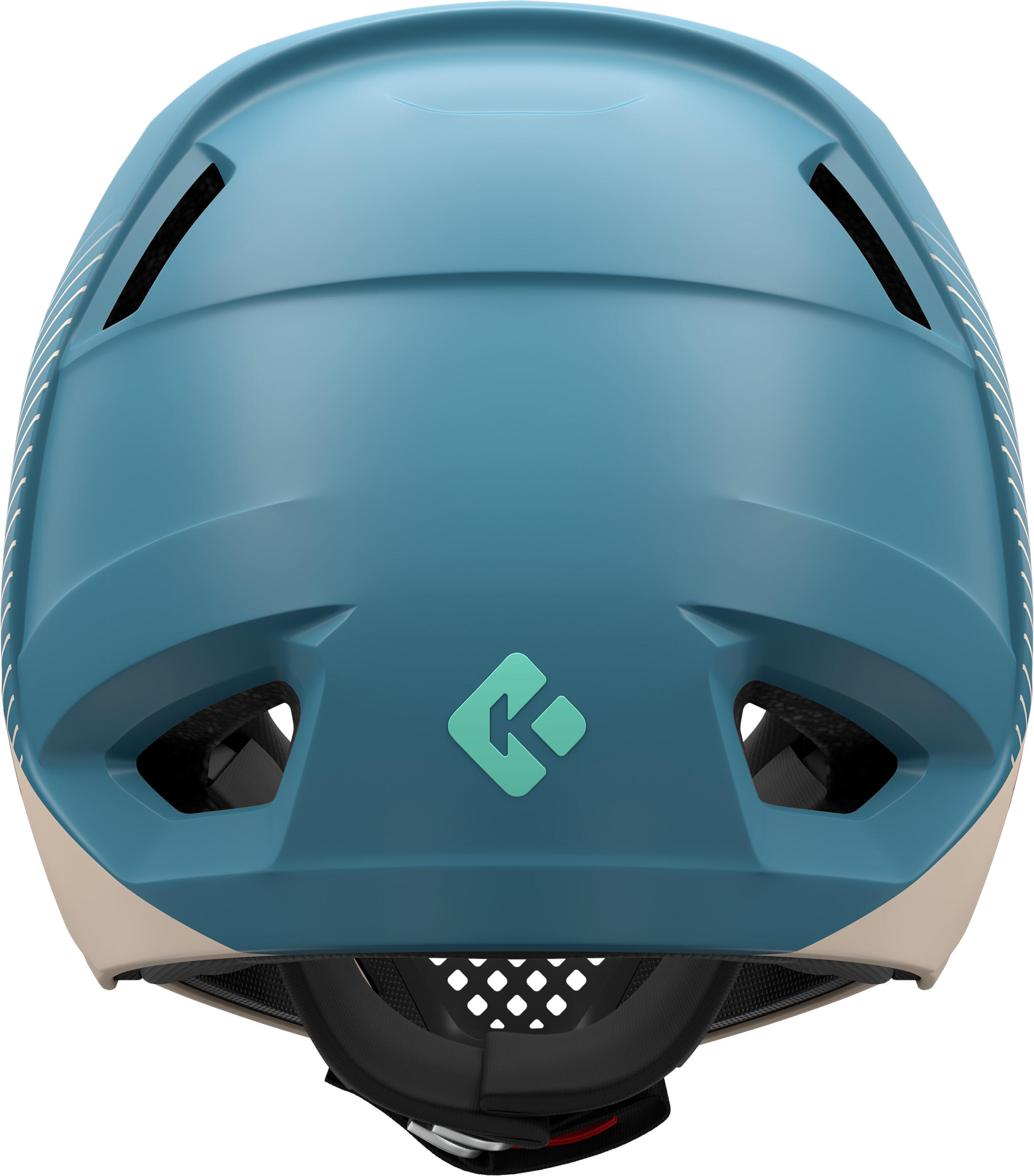 Casco da bicicletta integrale Chase KinetiCore, beige-blu 2/5