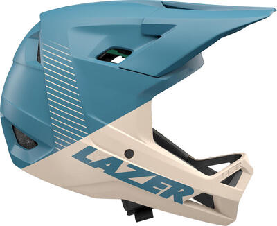 Full Face - Fahrradhelm Chase KinetiCore, beige-blau