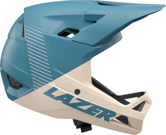 Full Face - Fahrradhelm Chase KinetiCore, beige-blau