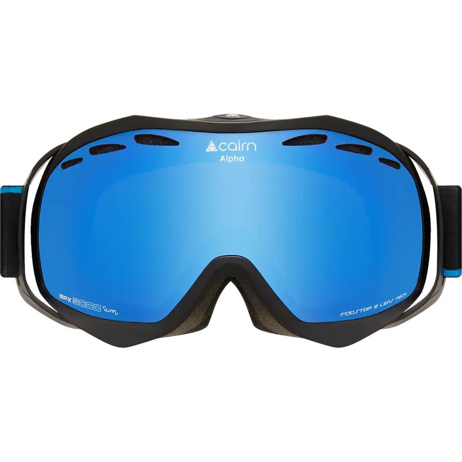 Oculos De Esqui Unissex - CAIRN Alpha SPX3 - Mat Black Blue Mirror 2/2
