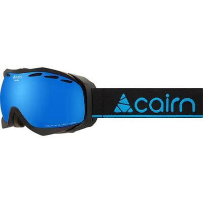 Skibril unisex - cairn alpha spx3 - mat black blue mirror