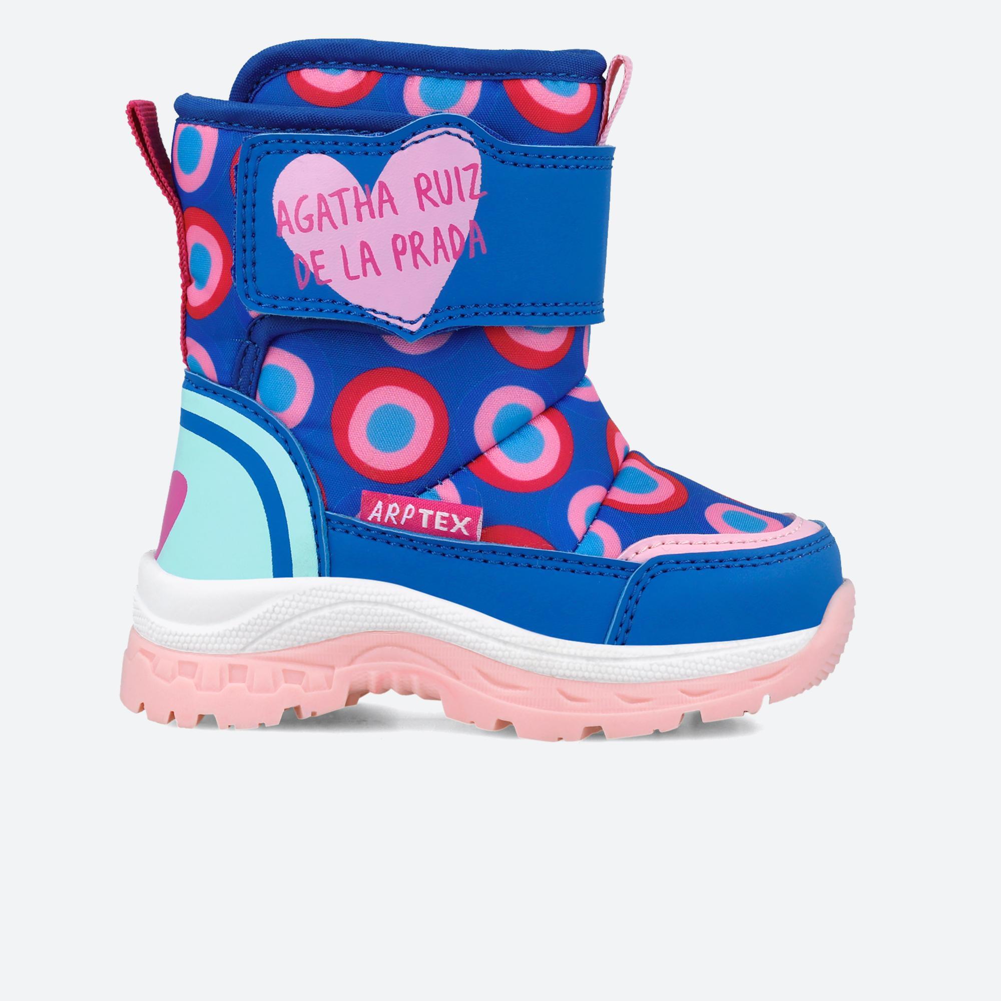 Botas menina agatha ruiz de la prada 251990a azuis fecho adesivo