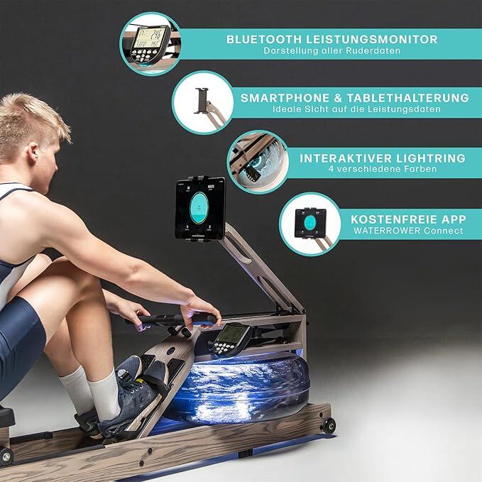 Maquina de remo Waterrower Driftwood 2/7