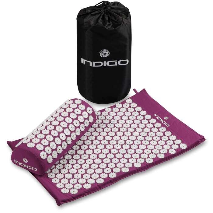Indigo Sports - Tapis Et Coussin De Massage Indigo - Tapis D'Acupression - Violet - Taille Unique - Decathlon