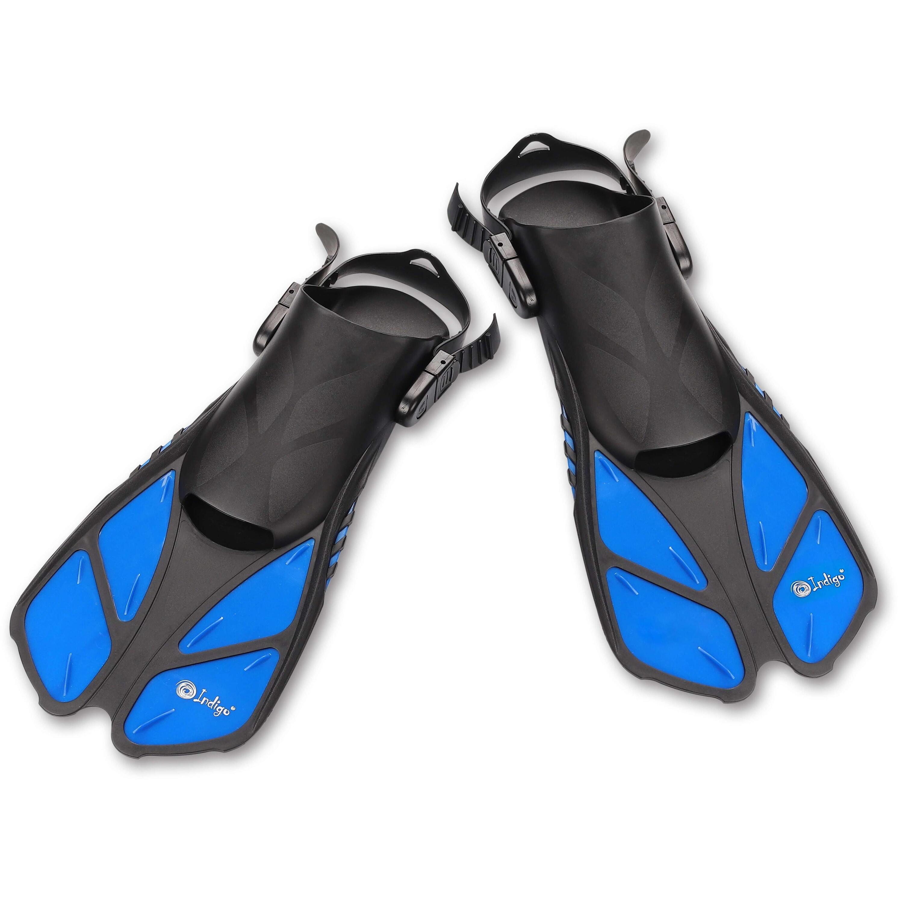 INDIGO SPORTS Barbatanas de Plástico Ajustáveis com Salto Aberto PANGA INDIGO S-M Azul