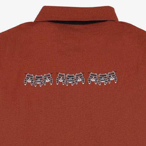 Camicia da rugby ricamata a maniche lunghe 4/4