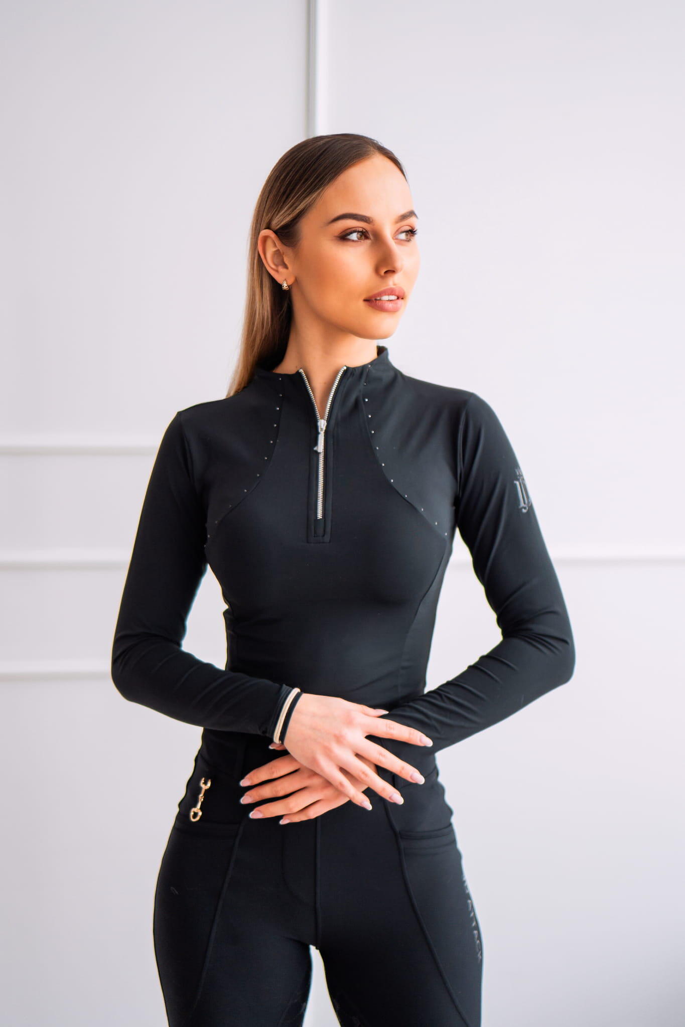 Bluzka techniczna Vanessa kolor czarny