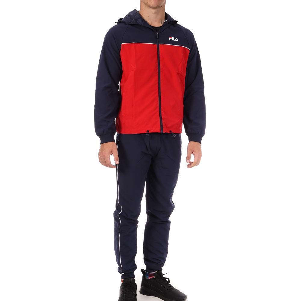 Fila - Survêtement Marine/rouge Homme Fila Tallington 2.0 - Survêtement - Rouge - 38 S - Decathlon