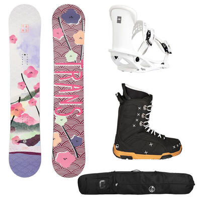 Trans Damen Snowboard Set Premium 143cm + Bindung M + Boots Gr. 42 + Bag