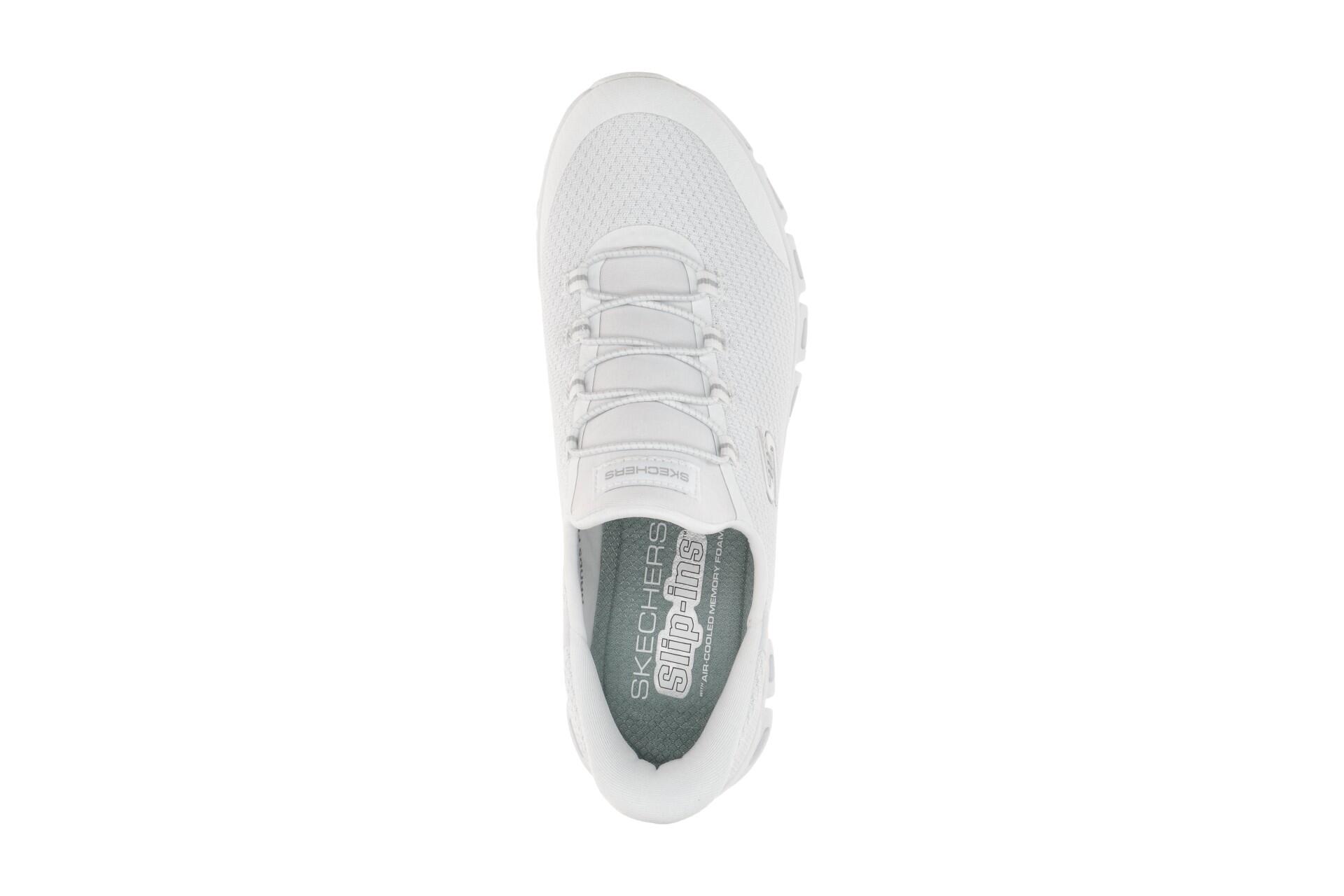 Skechers Glide Step Slipper Schuhe weiß Slip-Ins 104547 6/7