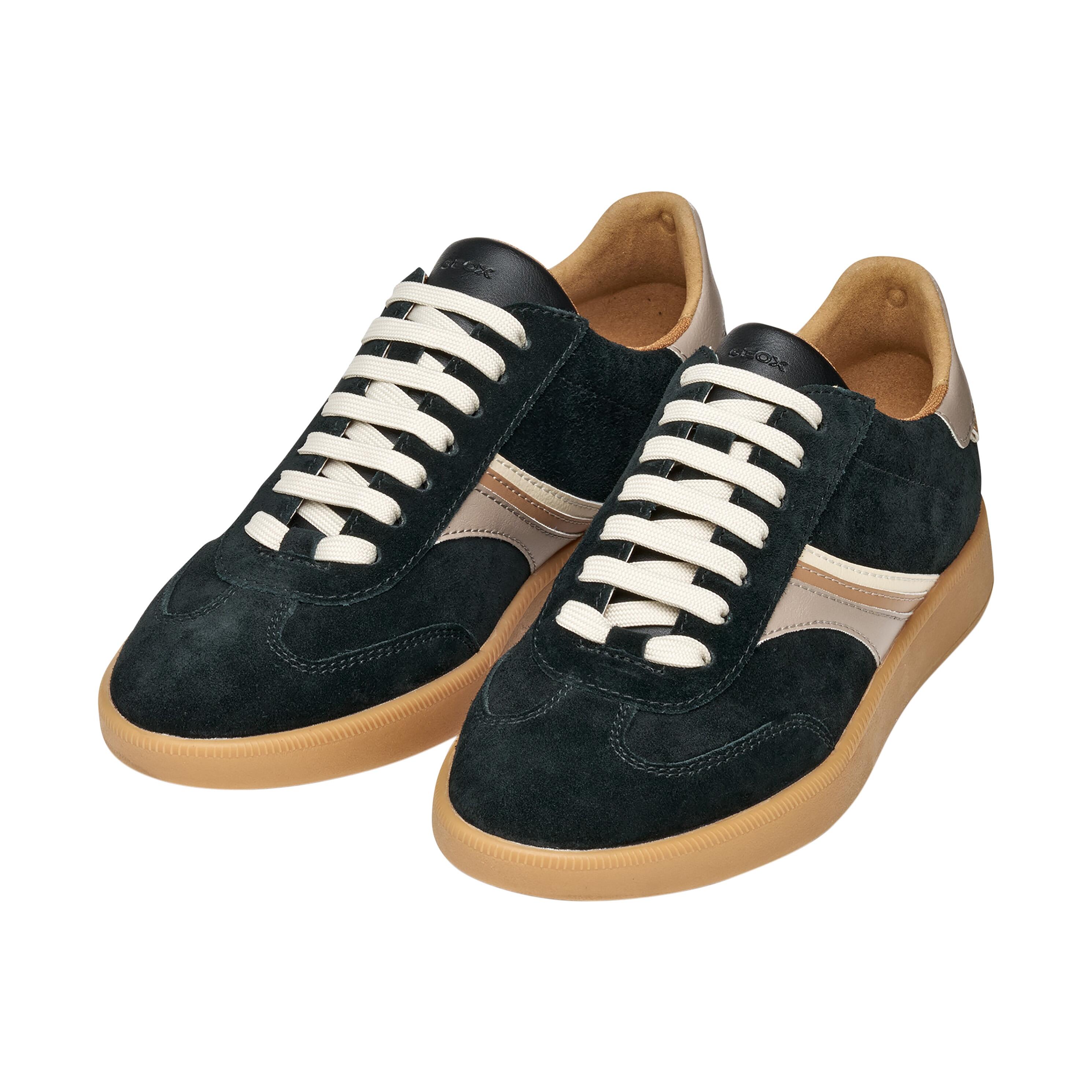 Baskets Femme Baskets Geox D MELEDA Vert Noir Geox 3/5