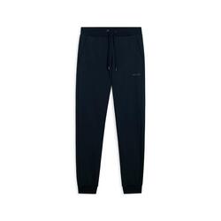 Pantalon classique en molleton brossé avec bords côtelés aux chevilles