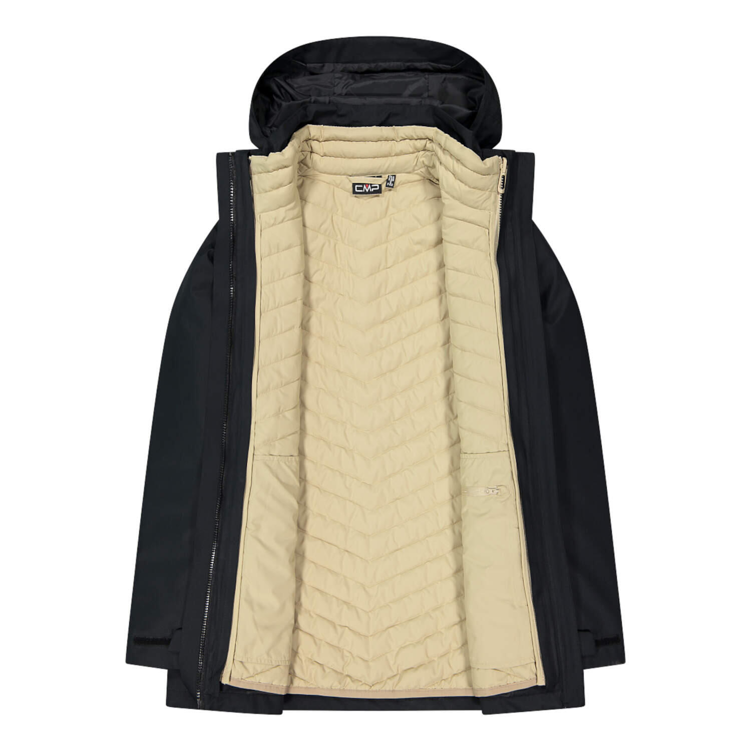 Chaqueta con capucha desmontable y forro mujer CMP 6/13