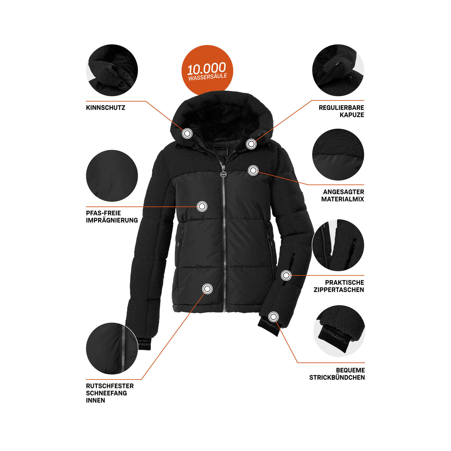 Damen Ski-Steppjacke KSW 111 WMN SKI QLTD JCKT 5/6