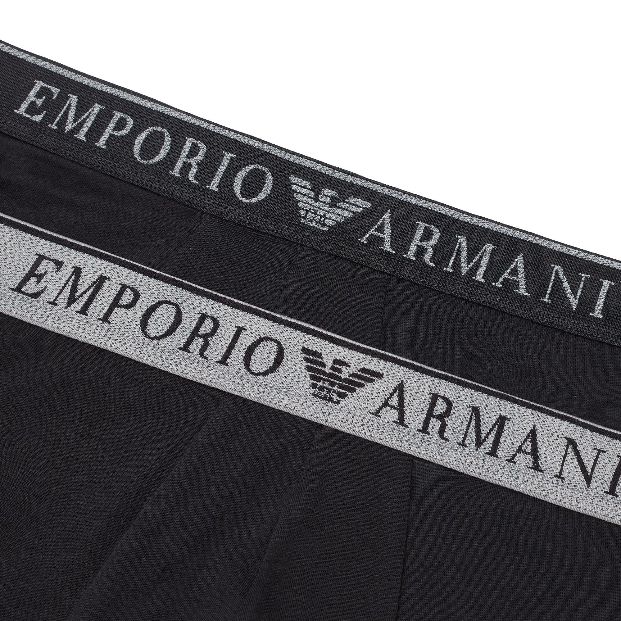 Stretch Cotton Endurance Logo 2 Pack Trunks Black 3/3