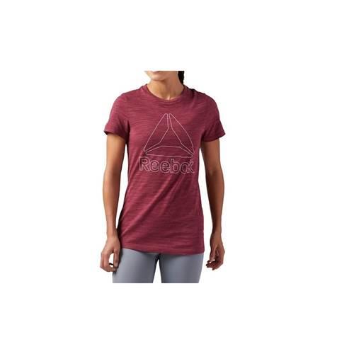 T-shirt universel femmes Reebok EL Marble Logo Tee 3/4