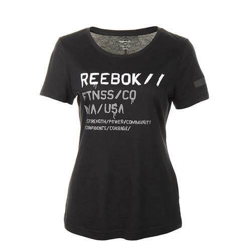 T-shirt universel femmes Reebok Wor C Com Tee 1/4