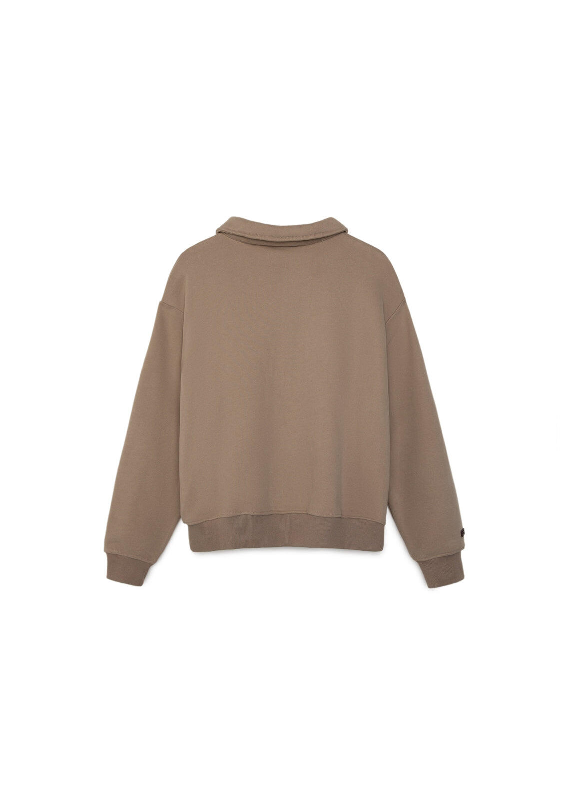 Sudadera Mujer Cropped  Estilo Polo Rugby Arena 3/4