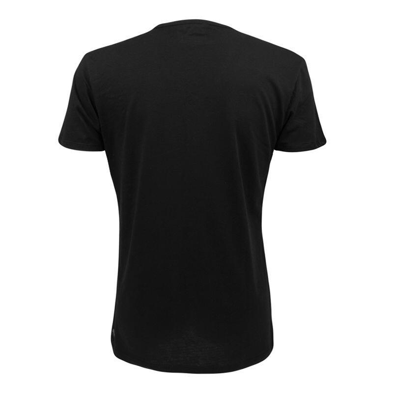 Heren Basic 2-Pack V-hals Shirts Zwart 4/5