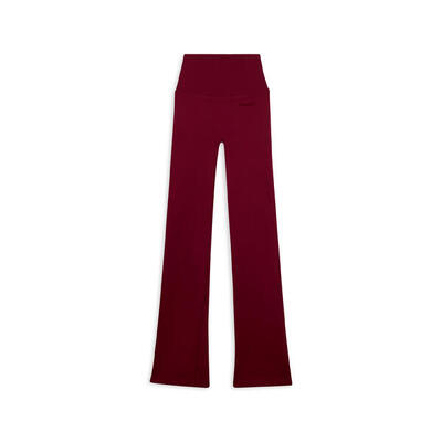 Leggings sportivi seamless a zampa con vita altissima