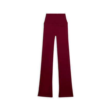 Leggings de sport flare à taille haute et côtelés