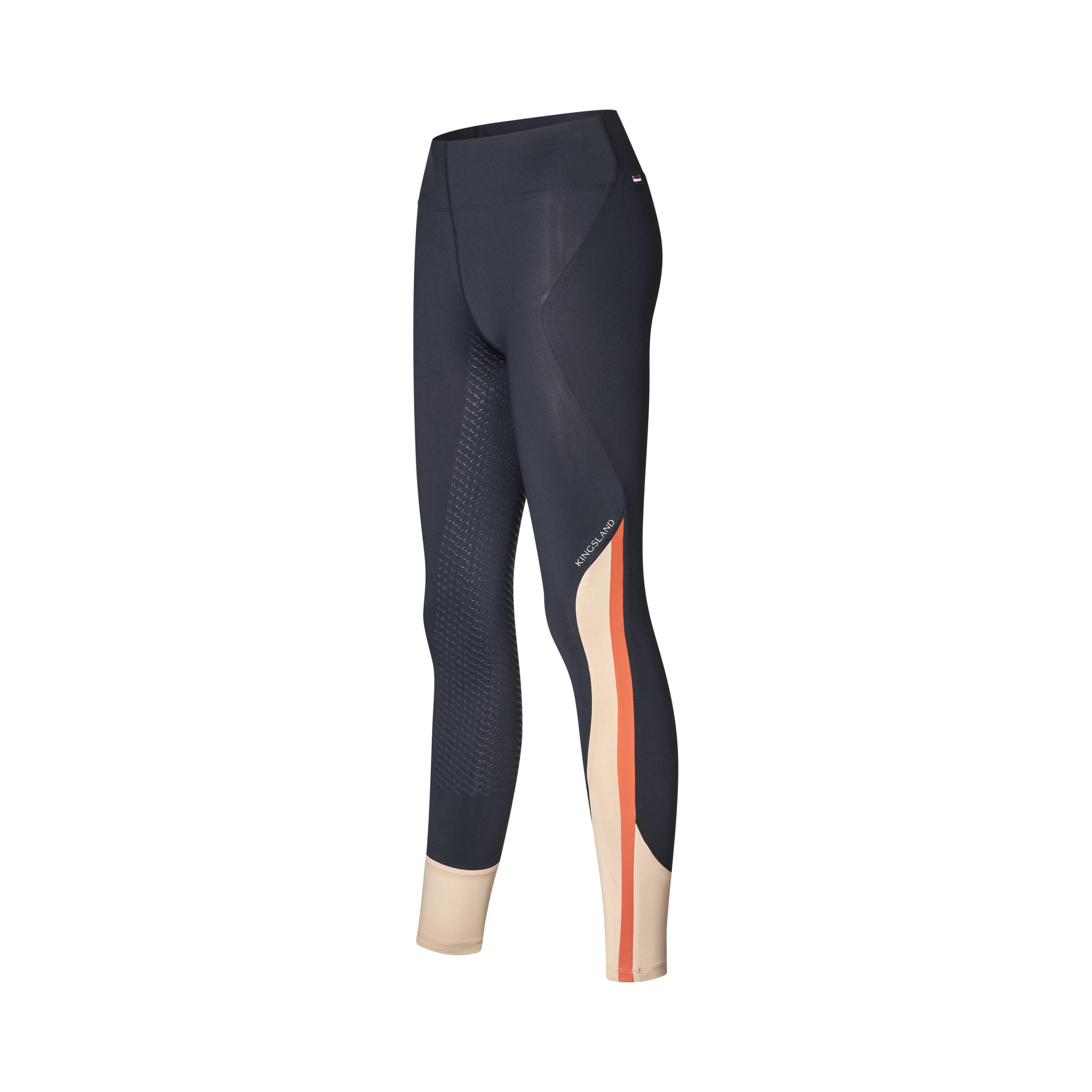 Legginsy jeździeckie z pełnym silikonowym wzmocnieniem dla kobiet Kingsland Vick