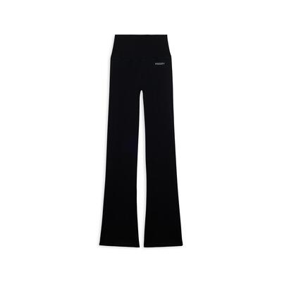 Leggings sportivi seamless a zampa con vita altissima
