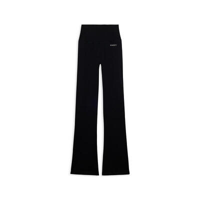 Leggings sportivi seamless a zampa con vita altissima