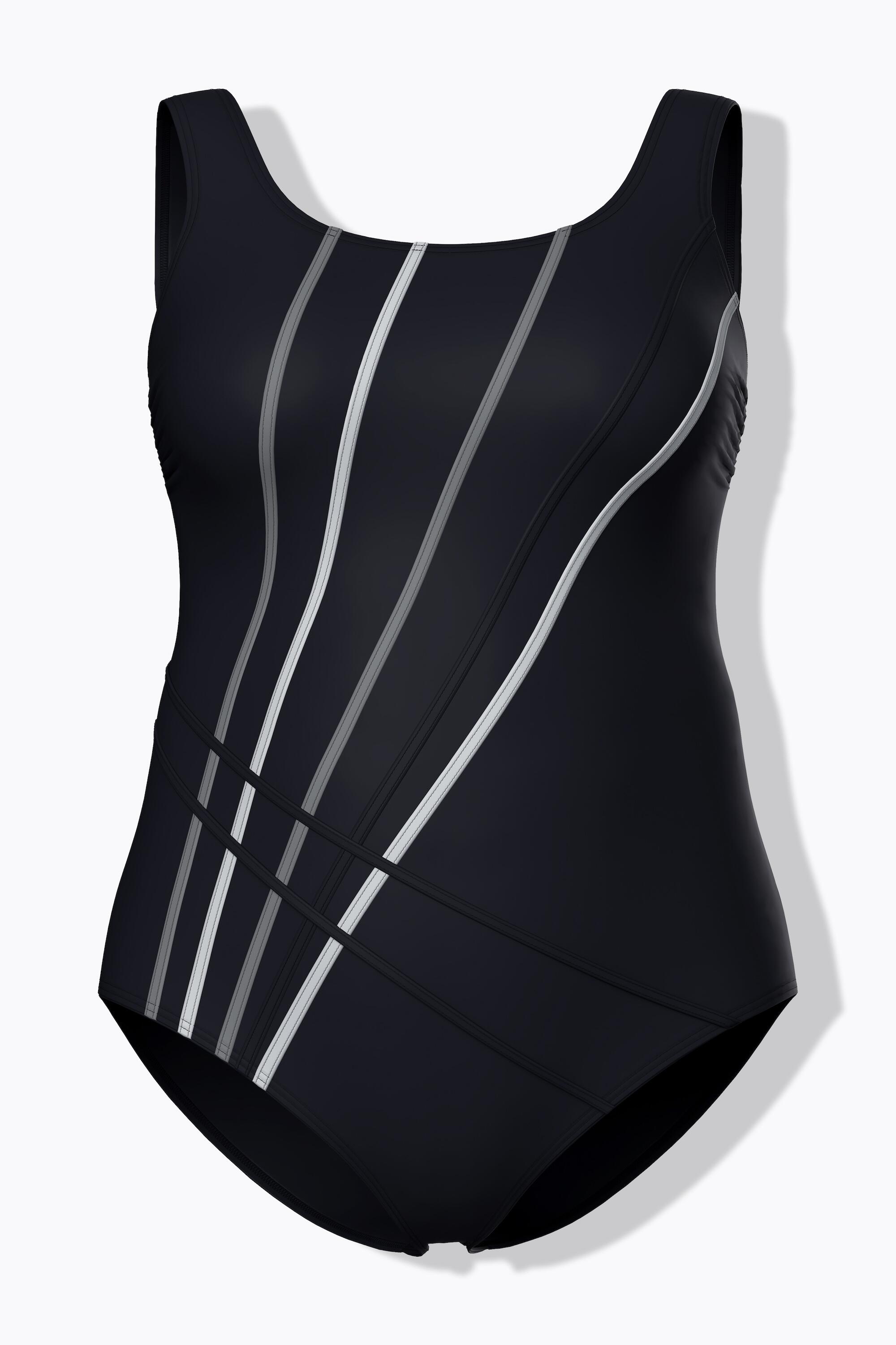 Femme Maillot de bain sans bonnets souples. Passepoils colorés 6/7