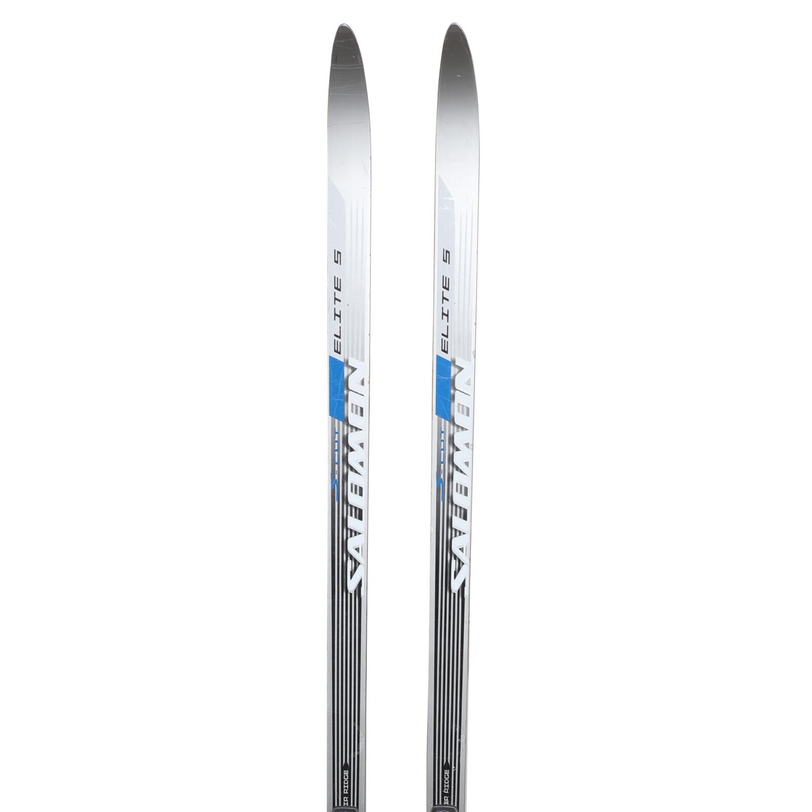 SALOMON RECONDITIONNE - Ski De Fond Salomon Elite 5 Contagrip + Fixation Sns