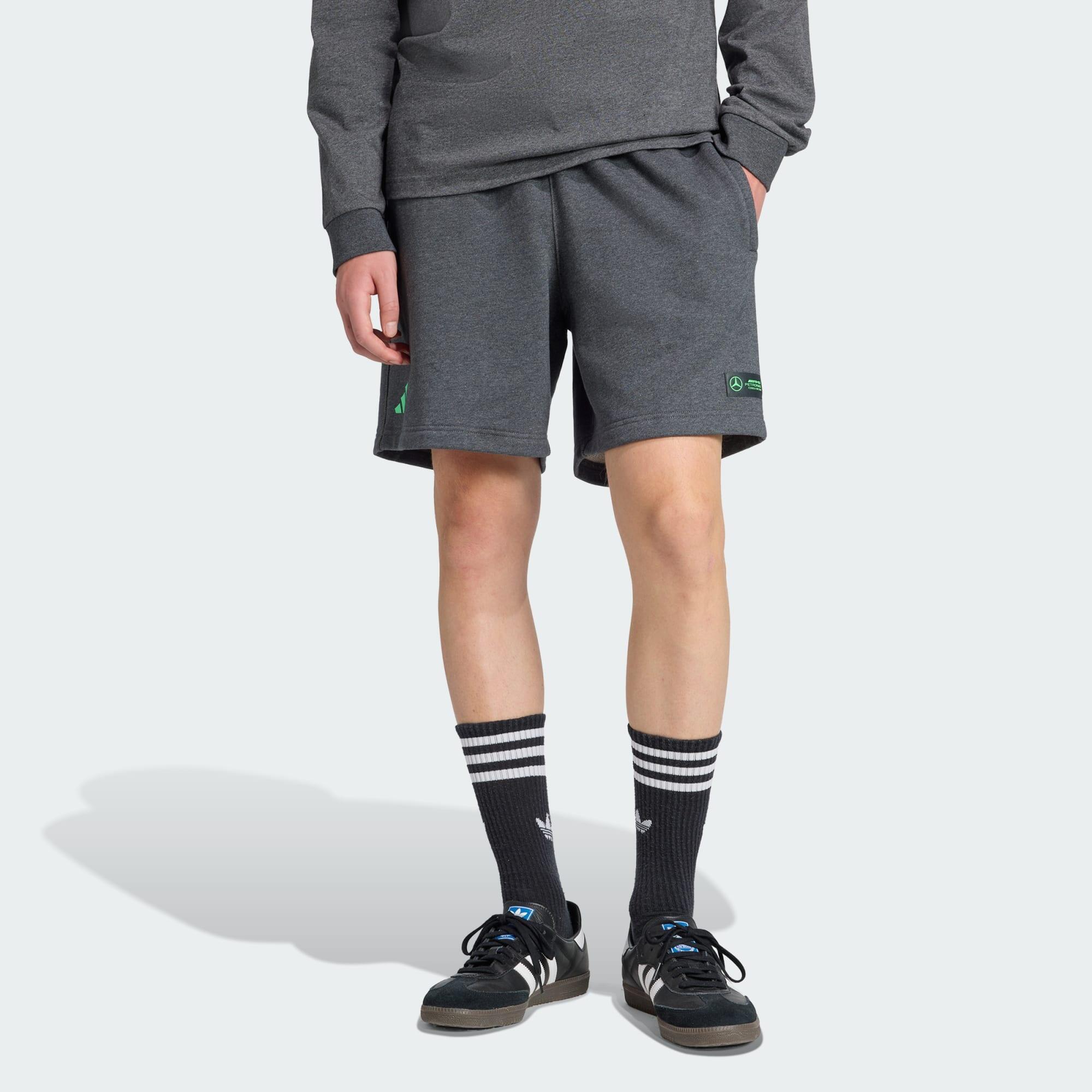 ADIDAS ŠORTKY MERCEDES - AMG PETRONAS FORMULA ONE TEAM PREMIUM SWEAT SHORT