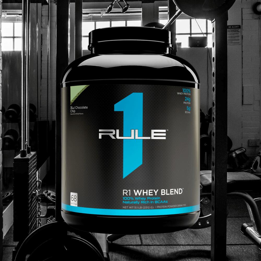 Rule1 R1 Whey Protein (5lbs) Mint Chocolate Chip - Protéines 2/3