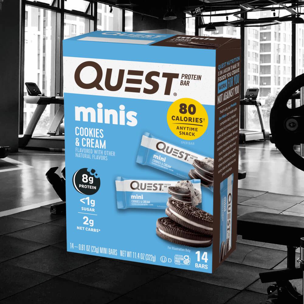 Quest Nutrition Quest Mini Bars (14x23g) Cookies & Cream - Barres 2/5