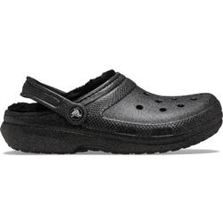 Crocs Classic Fuzz Lined Glitter Clog