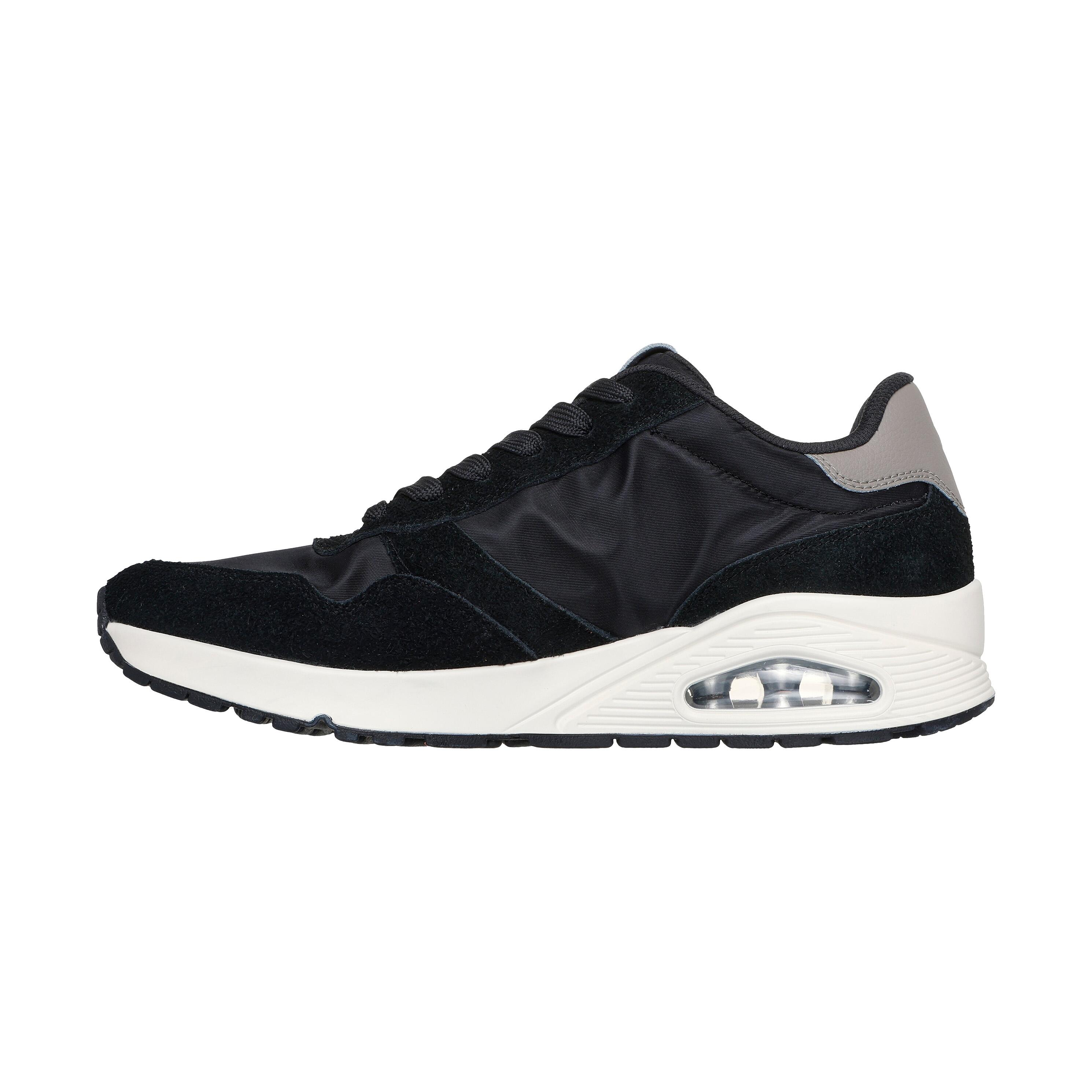 Skechers - Basket Basse Cuir Skechers Uno Vintage Dayz - Homme - Baskets - Noir - Decathlon