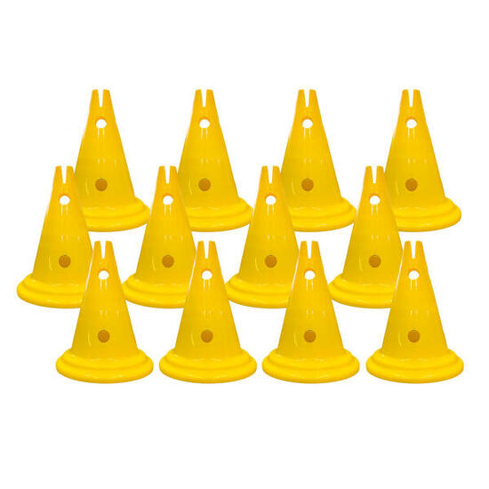 Markierungskegel-Set Multi 30 cm Kegel, Gelb Golf Unisex Gelb