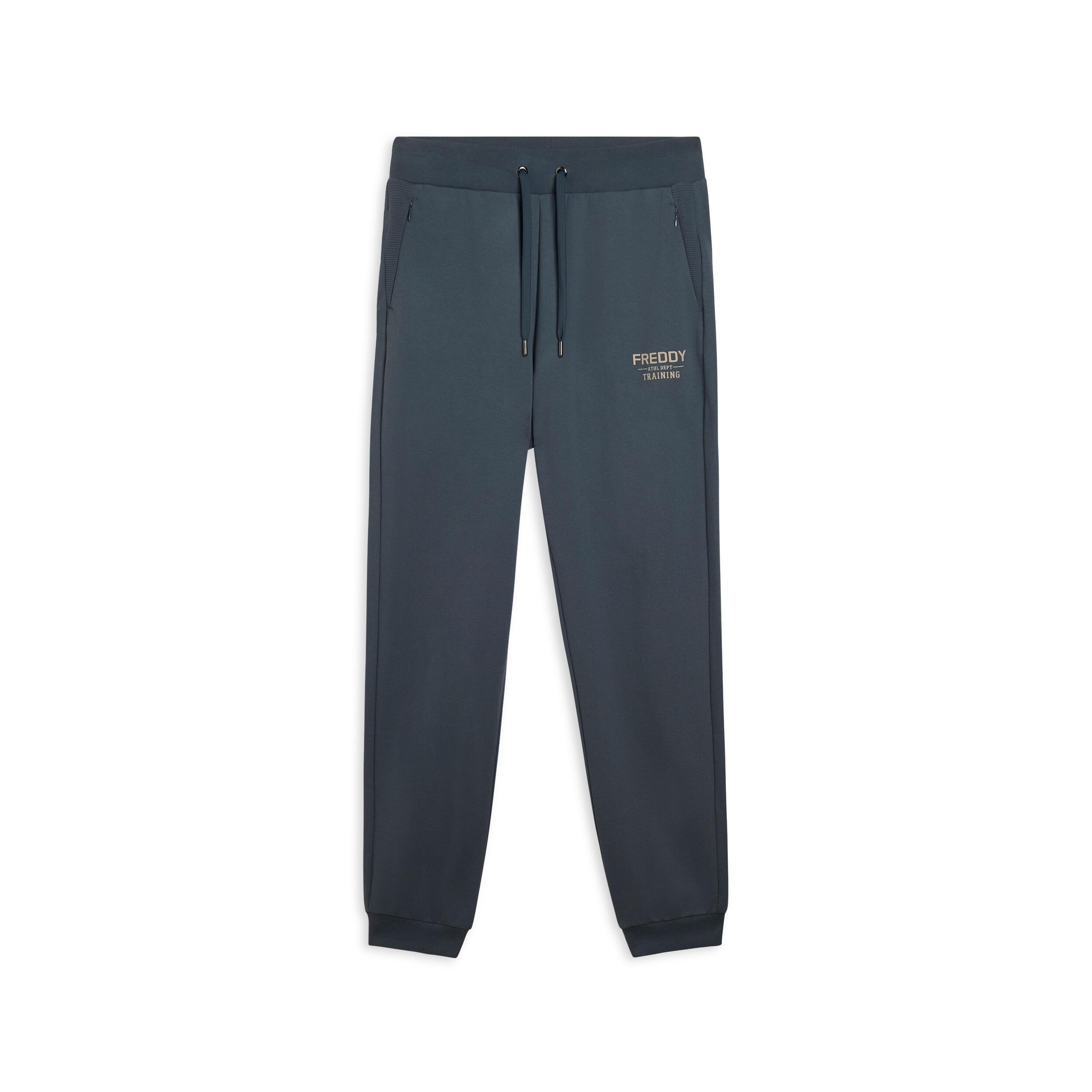 Freddy - Pantalon En Molleton Avec Bandes Aux Chevilles Et Détails Rayés - Pantalons - Bleu - Decathlon