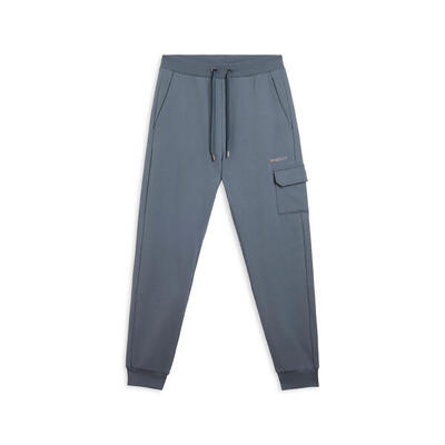 Pantaloni in felpa con tasca cargo e fondo a polsino