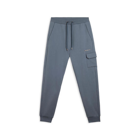 Pantaloni in felpa con tasca cargo e fondo a polsino