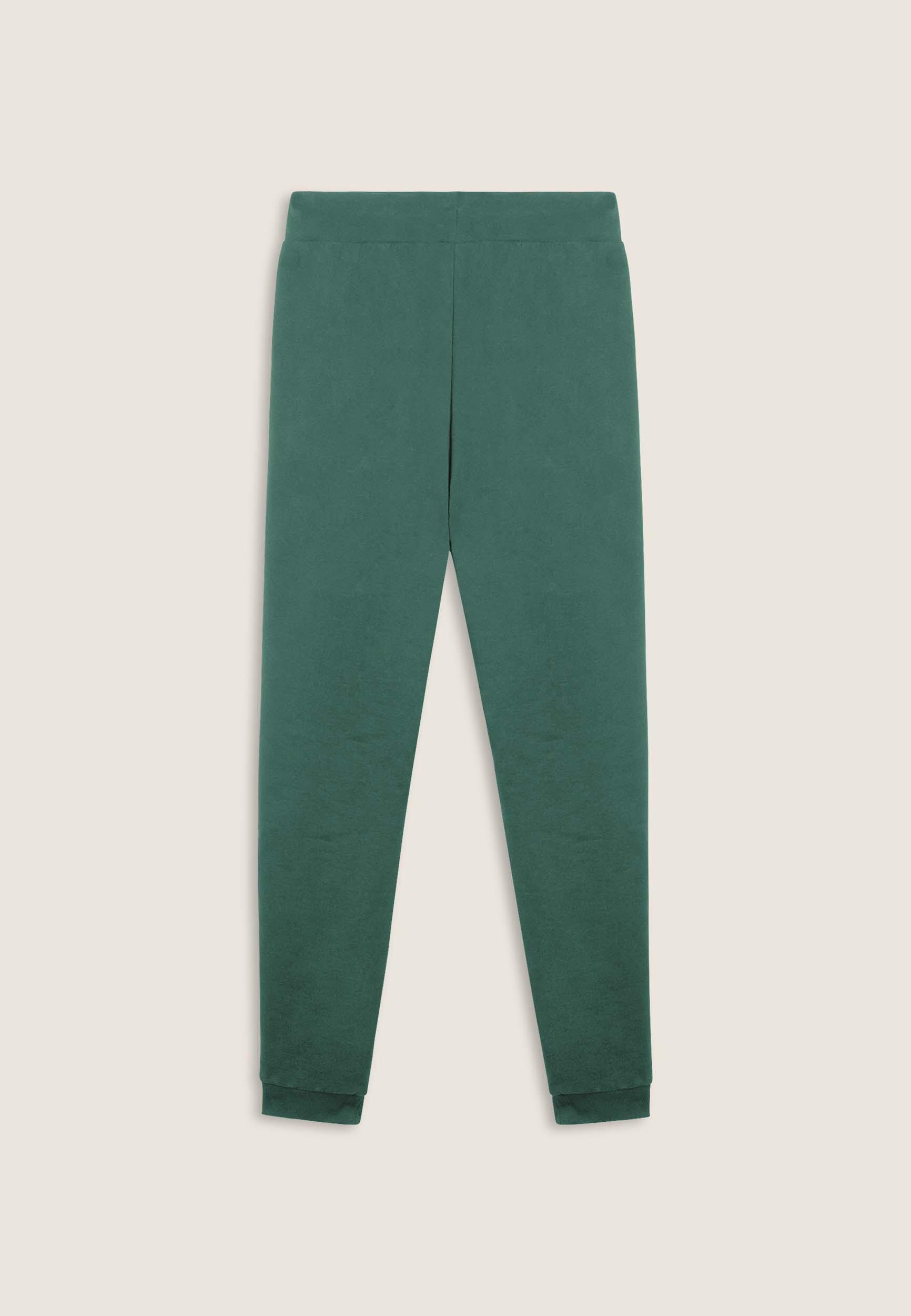 Pantalón de felpa con puños en el bajo y detalles de rayas 2/3
