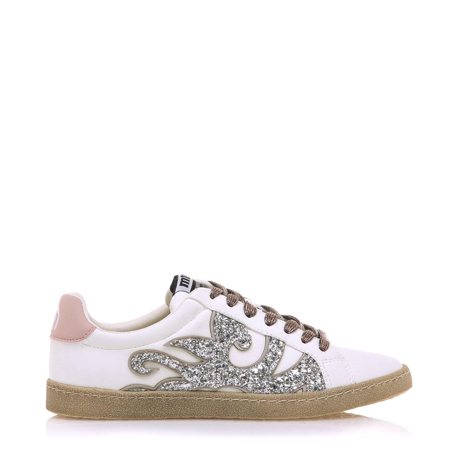 Mtng - Sneakers Femme Mtng Bowie Argent - Baskets - Blanc|gris|rose - Decathlon