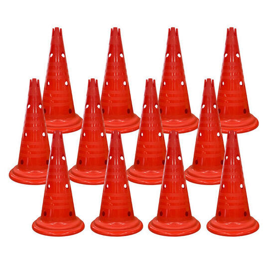 Markierungskegel-Set Multi 50 cm Kegel, Rot Golf Unisex Rot