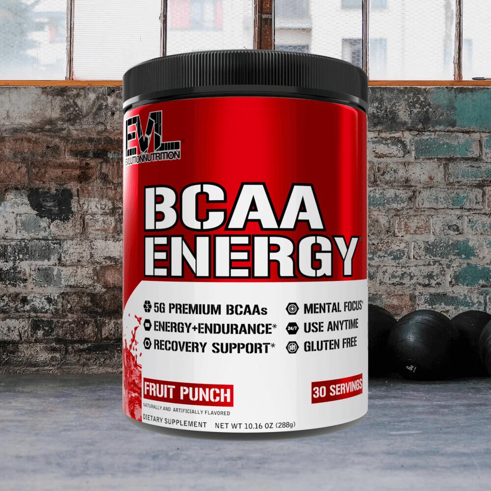 EVL Nutrition BCAA Energy (30 serv) Fruit Punch - Acides aminés - BCAA 2/3