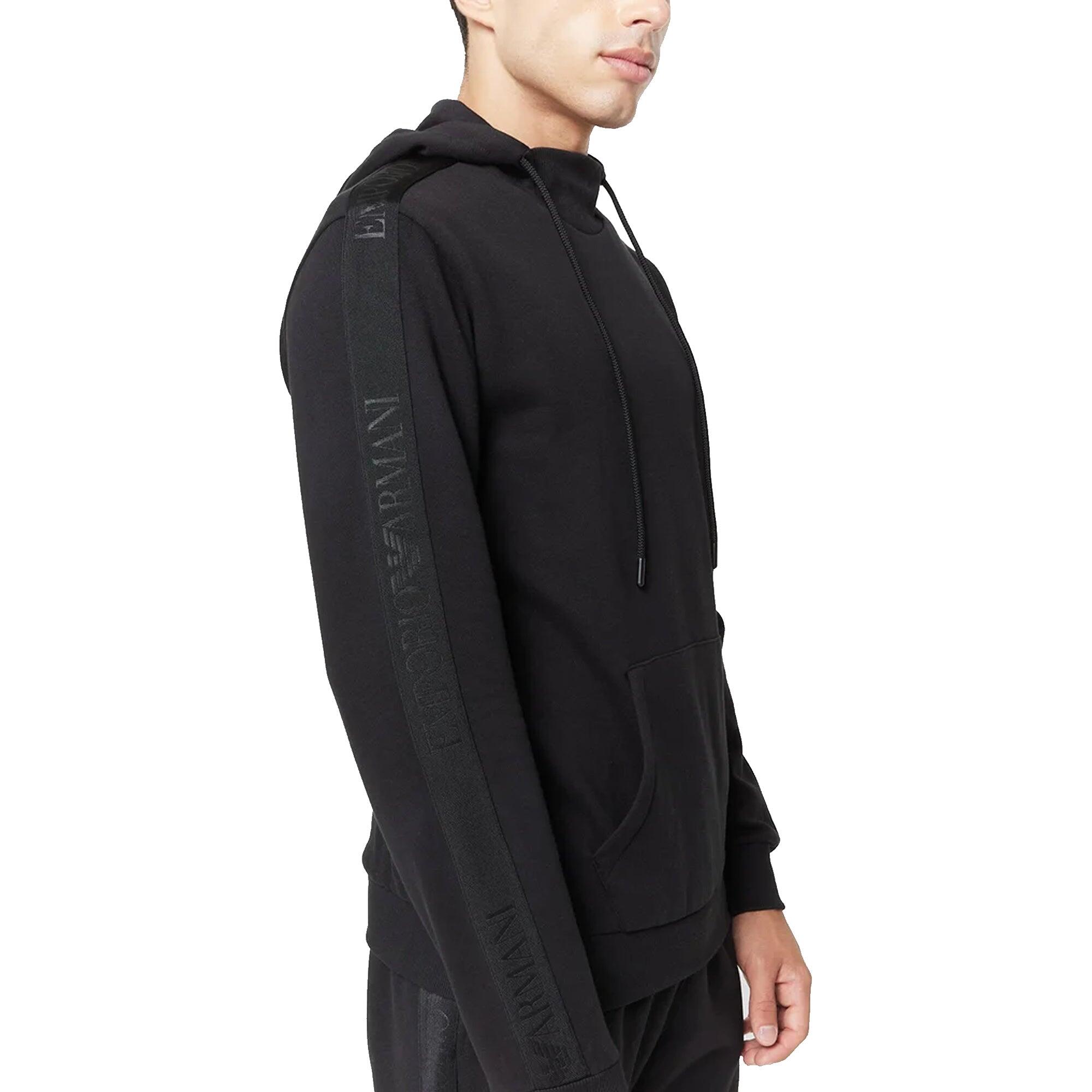 Lounge Side Logo Hoodie Black 3/4