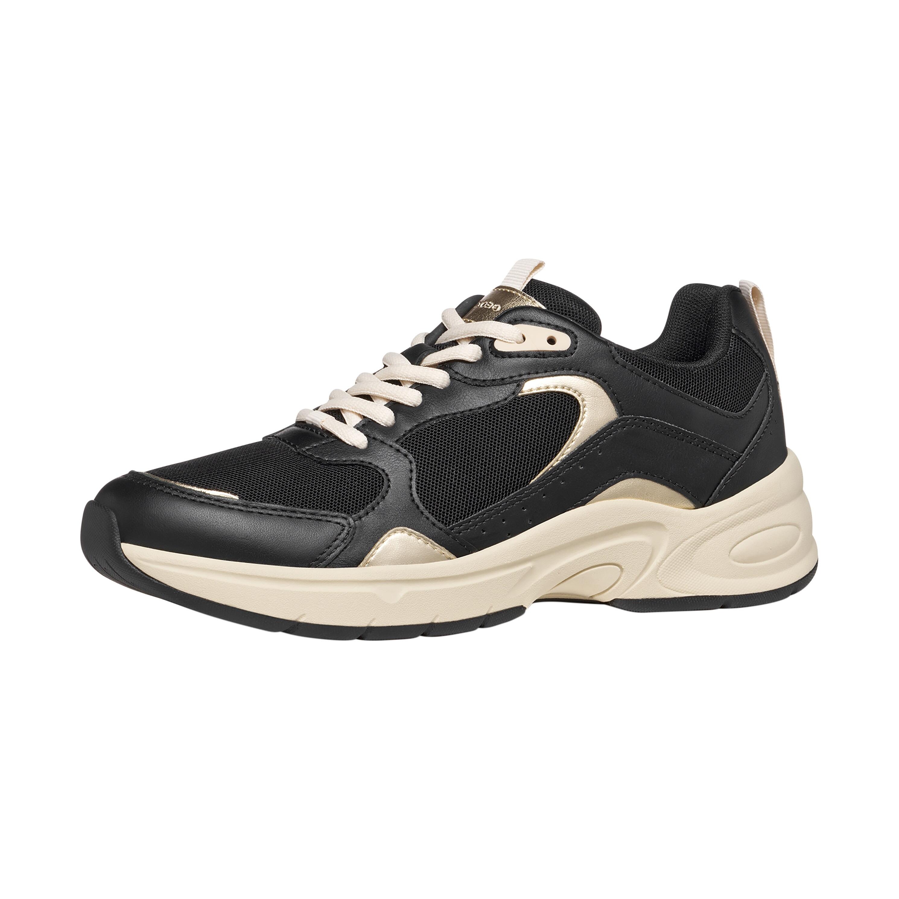 Geox - Basket À Lacets Geox Zarvia - Femme - Chaussures De Sport - Noir - Decathlon