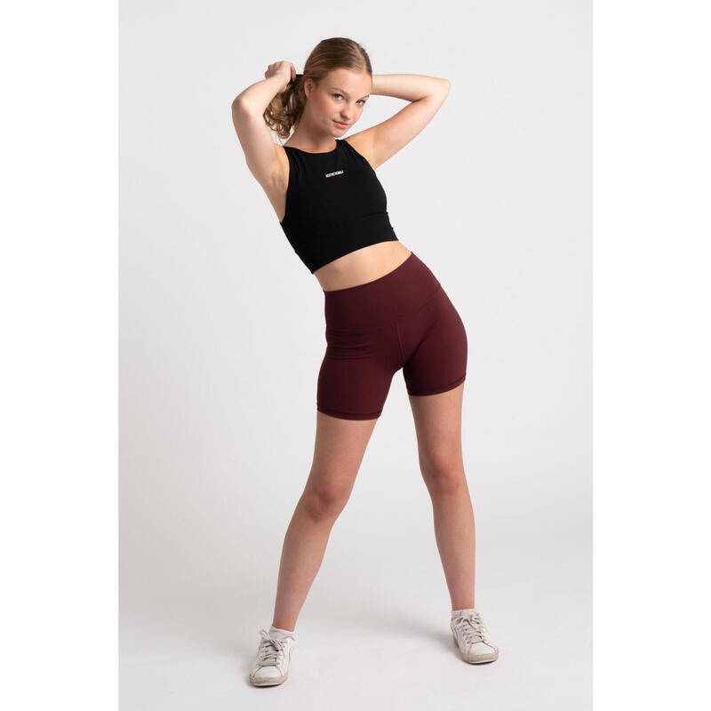 Fitness Short Medium Lengte - Dames - Porto Rood